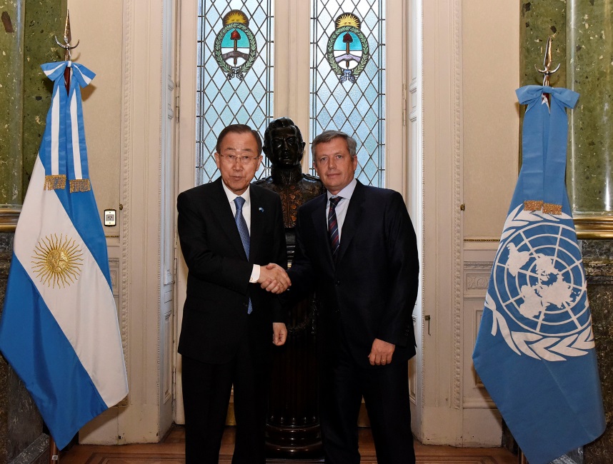 El Secretario General de las Naciones Unidas, Dn. Ban Ki-moon visitó la HCDN