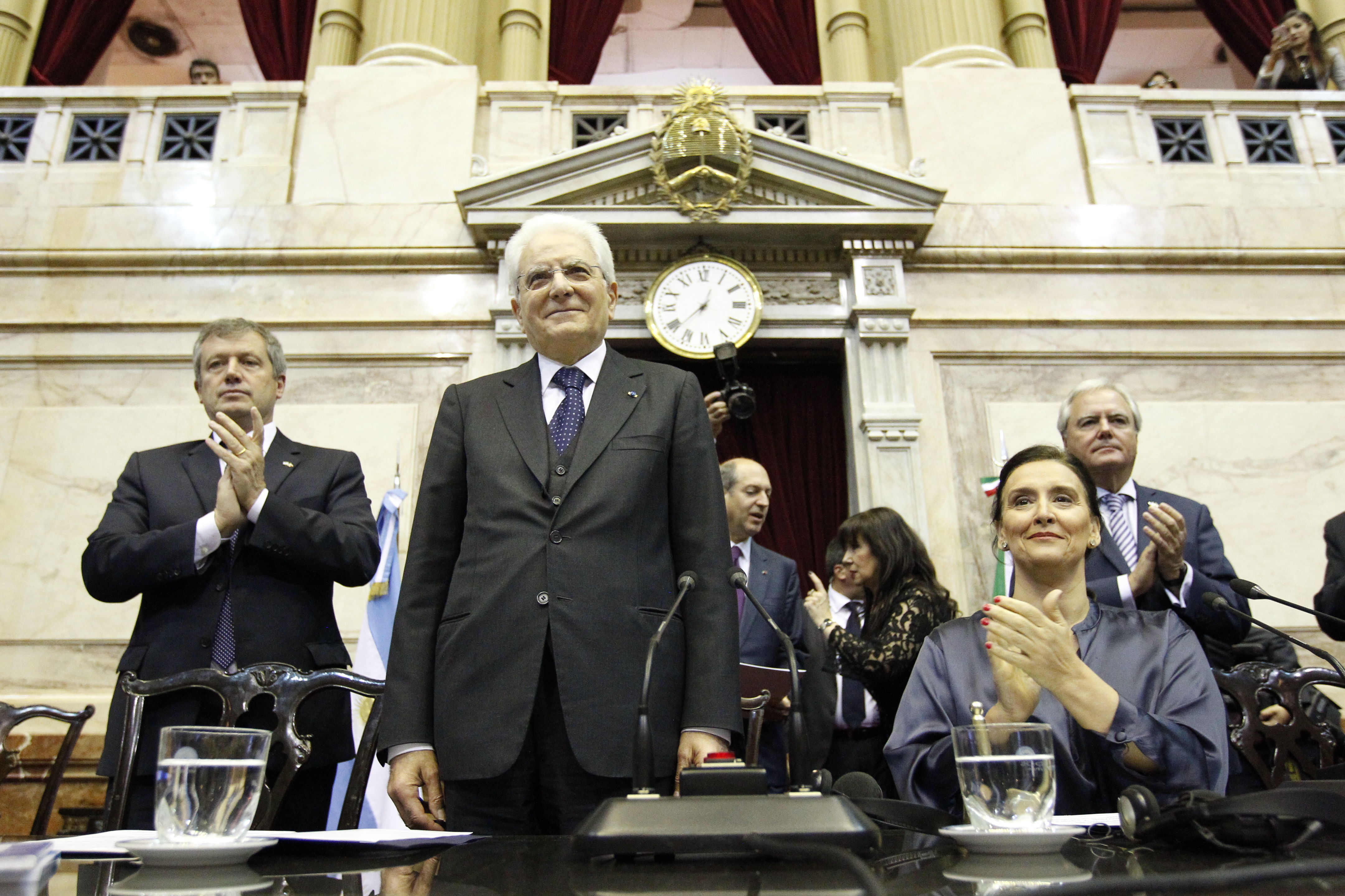 Visita del Presidente de Italia al Congreso de la Nación