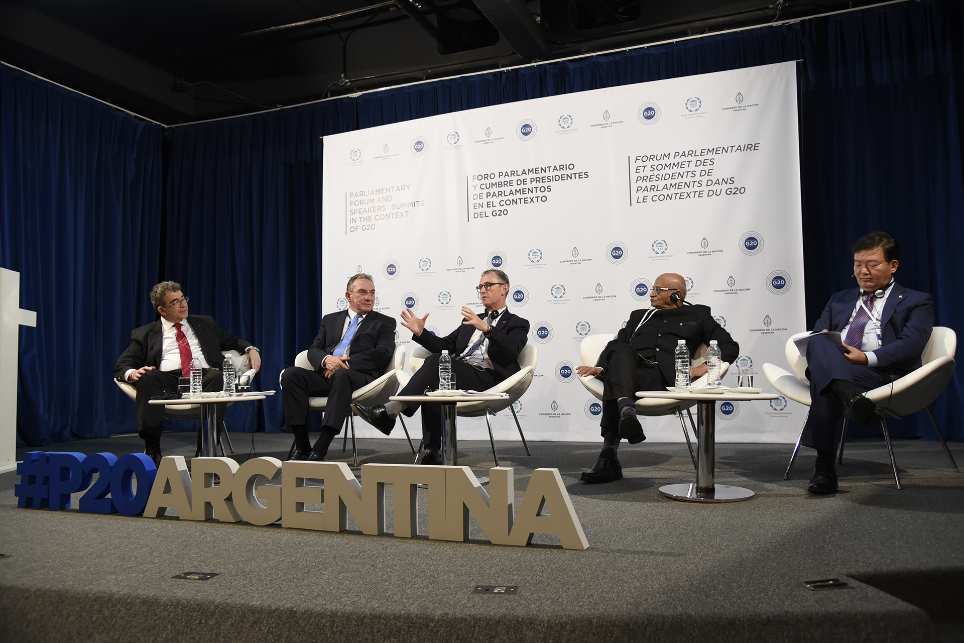 Fuerte apoyo al comercio sostenible con reglas claras, en el Foro Parlamentario en ocasión del G20 (P20)