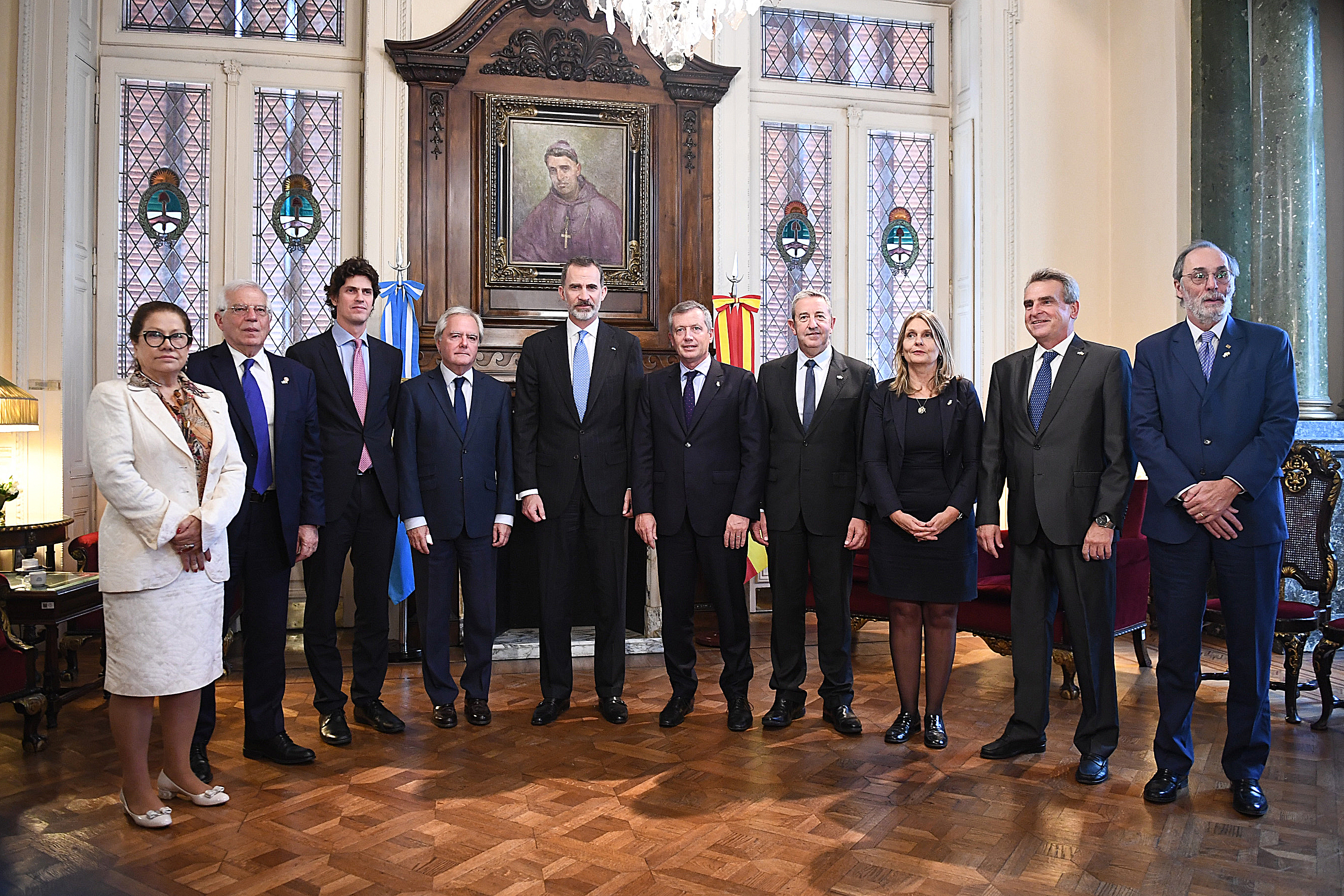 El Congreso recibió con honores al Rey de España, quien se reunió con Diputados y Senadores