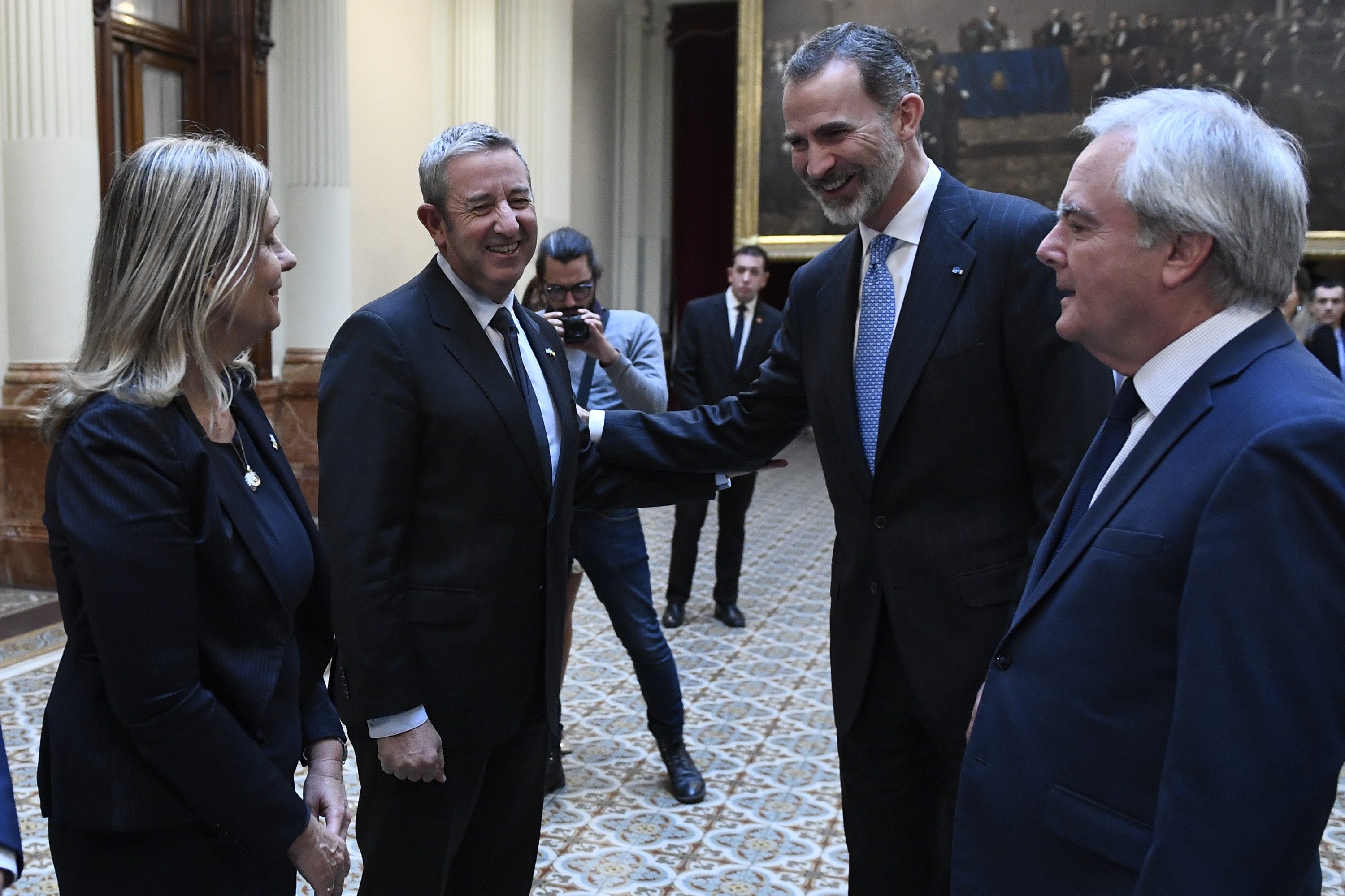 El Congreso recibió con honores al Rey de España, quien se reunió con Diputados y Senadores