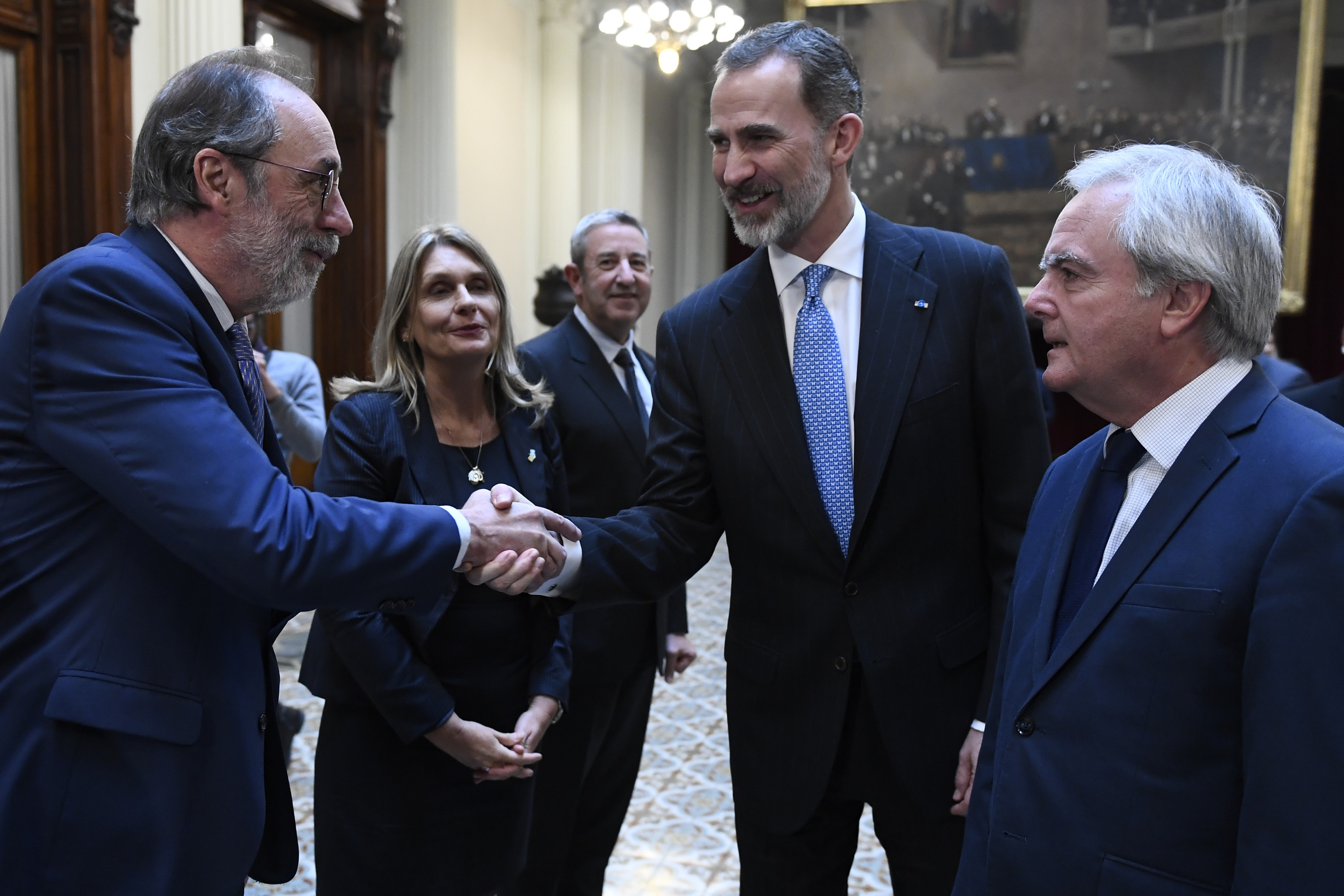 El Congreso recibió con honores al Rey de España, quien se reunió con Diputados y Senadores