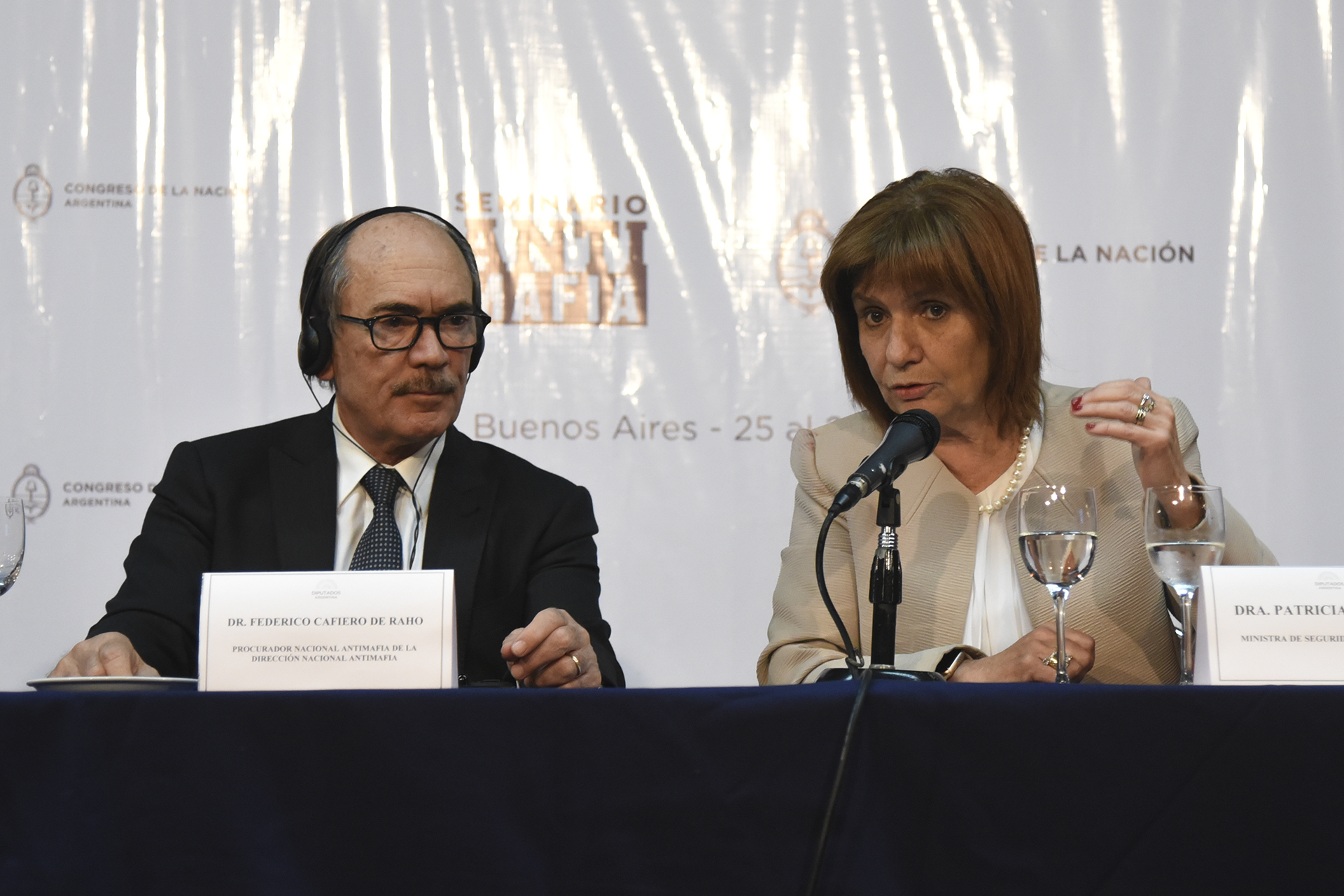 Seminario Ítalo-Argentina: Bullrich y Alonso disertaron sobre crimen organizado