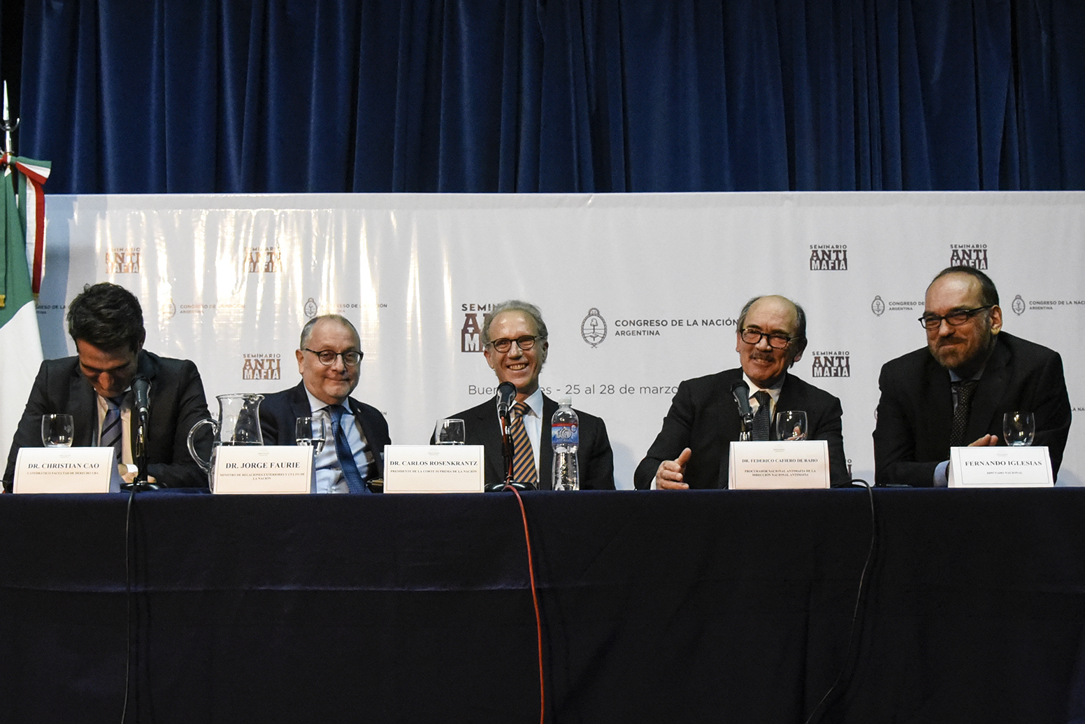 Con la presencia del Presidente de la Corte Suprema de Justicia, finalizó el Seminario Antimafia Ítalo-Argentino