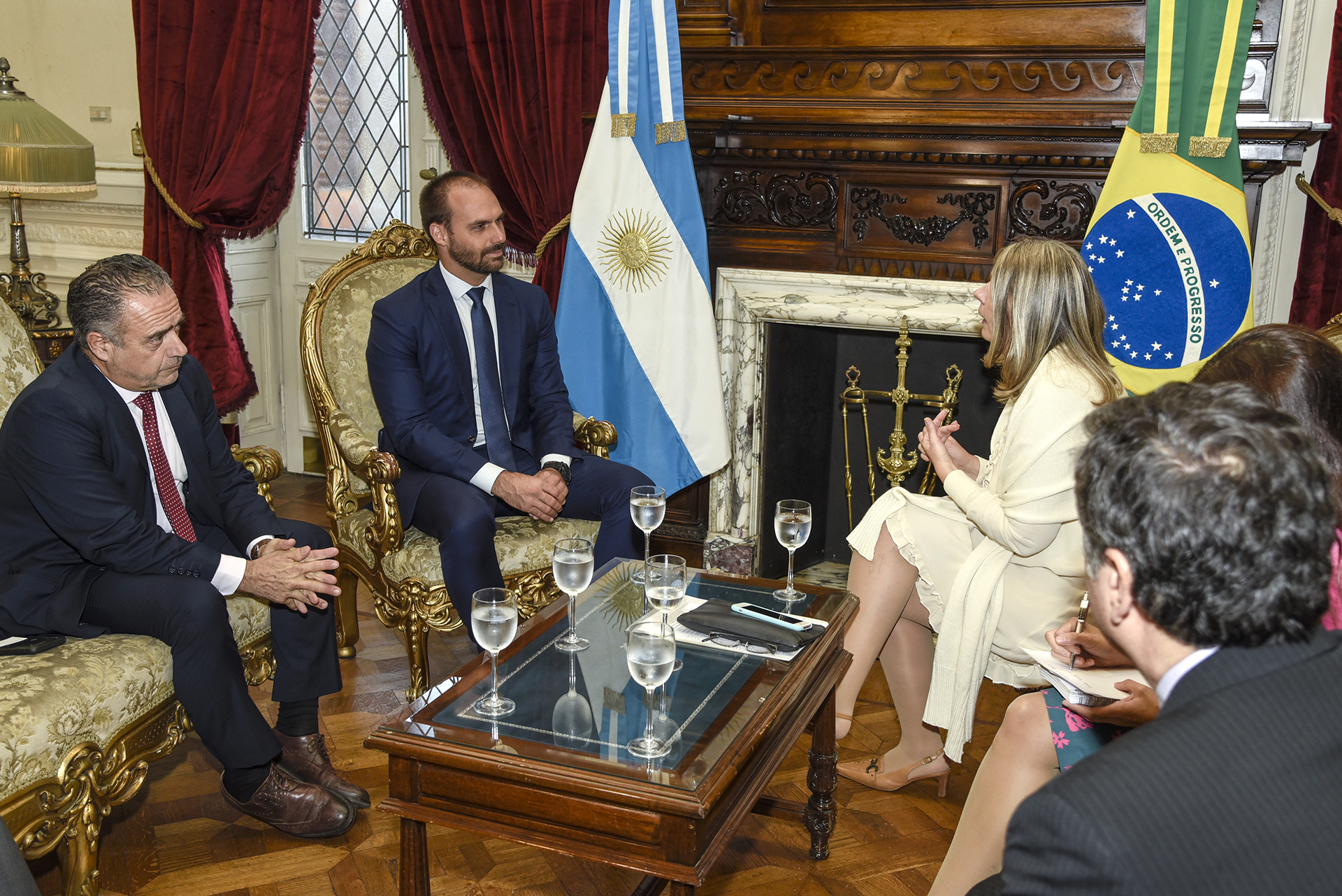 El Presidente de la H. Cámara de Diputados recibió al Diputado brasileño Eduardo Bolsonaro