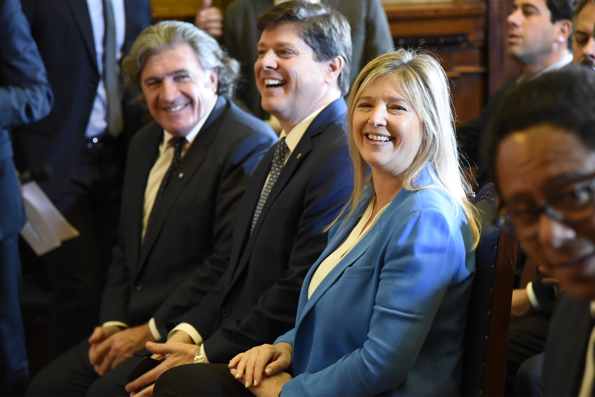 Massa recibió al Presidente de la Cámara de Diputados del Brasil junto a los jefes de bloques