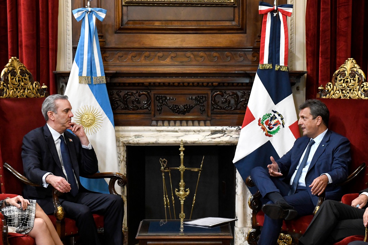 Con eje en la integración regional, Sergio Massa recibió al Presidente de República Dominicana, Luis Abinader