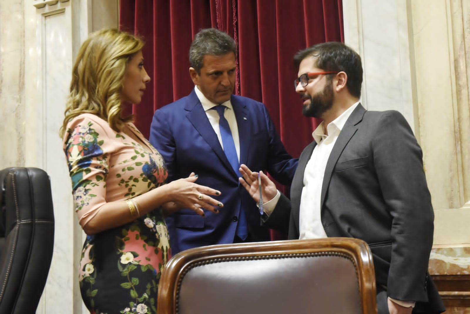 El nuevo presidente de Chile fue recibido en el Congreso