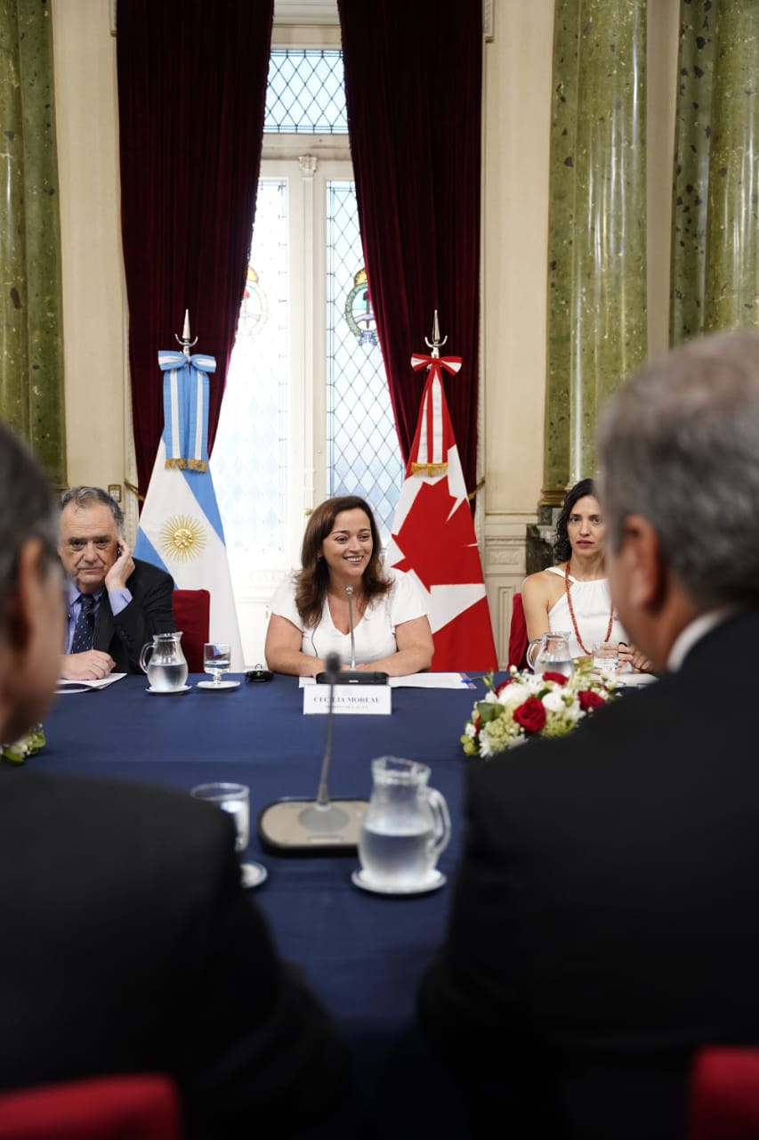 Moreau recibió al presidente de la Cámara de los Comunes de Canadá, Anthony Rota