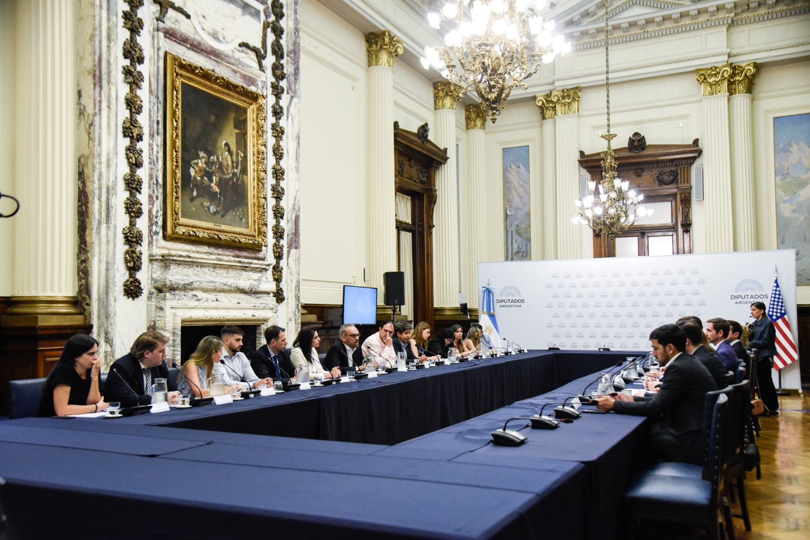 La Cámara de Diputados recibió la vista de congresistas de EE.UU.